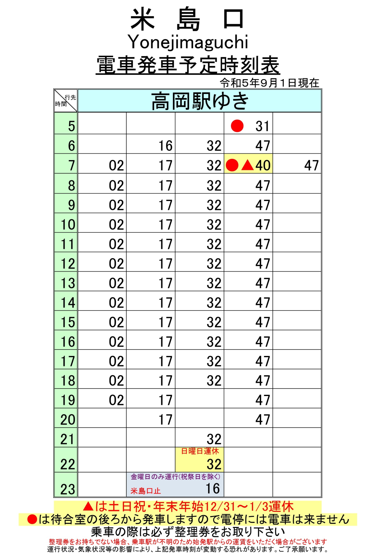 米島口上り